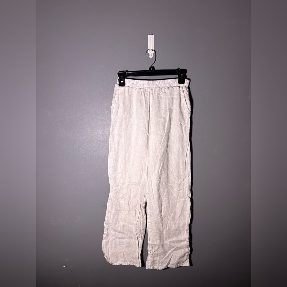 Beau Jeurs 100% Linen Wide Leg Pants Women’s Size XS